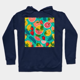 Tropical Summer Fruits Hoodie